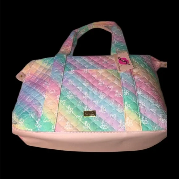 Luv Betsey Betsey Johnson Colorful Pastel Quilted Women's Bag - Picture 4 of 16